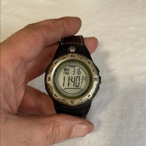Timex Black and Gold Digital Watch , with compass option